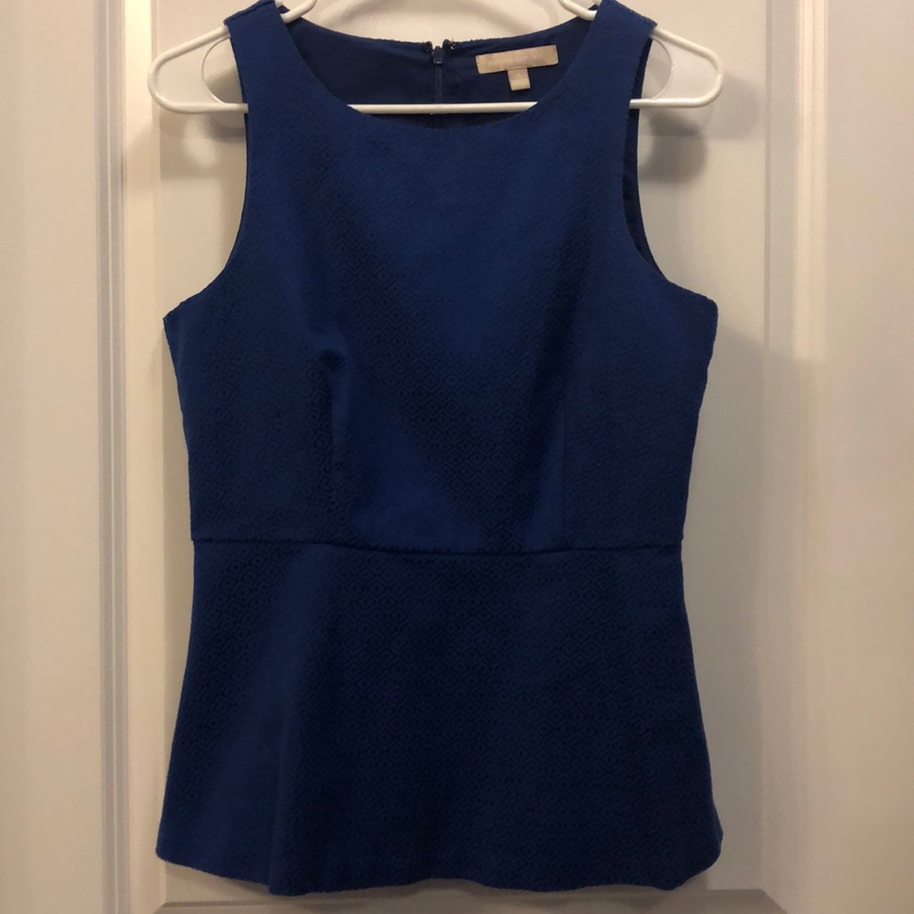 Blue Banana Republic peplum top